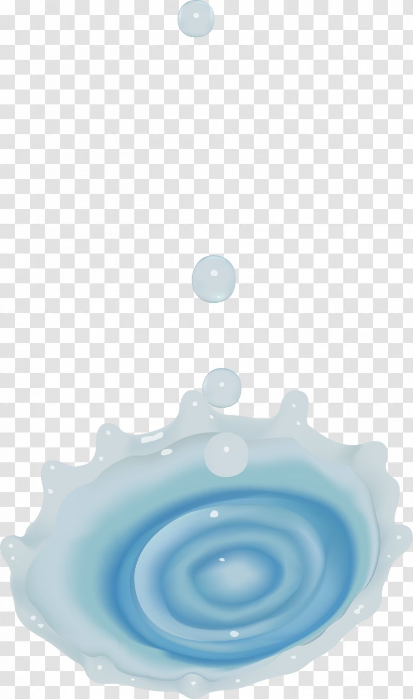 Drop Download - Blue - Water Drops Vector Material Transparent PNG