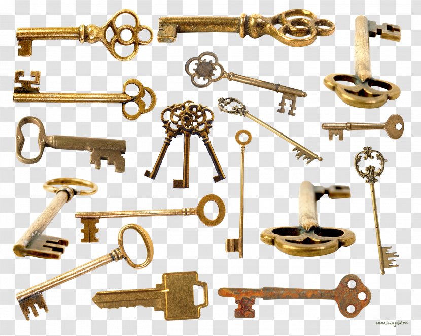 Key German Castle And Forged Museum Lock Clip Art - Material Transparent PNG
