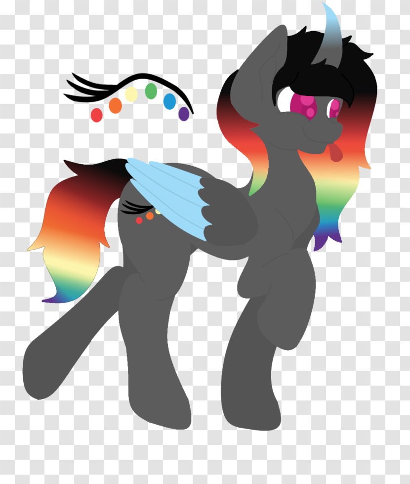 Ponytail Horse DeviantArt Winged Unicorn - Mythical Creature Transparent PNG