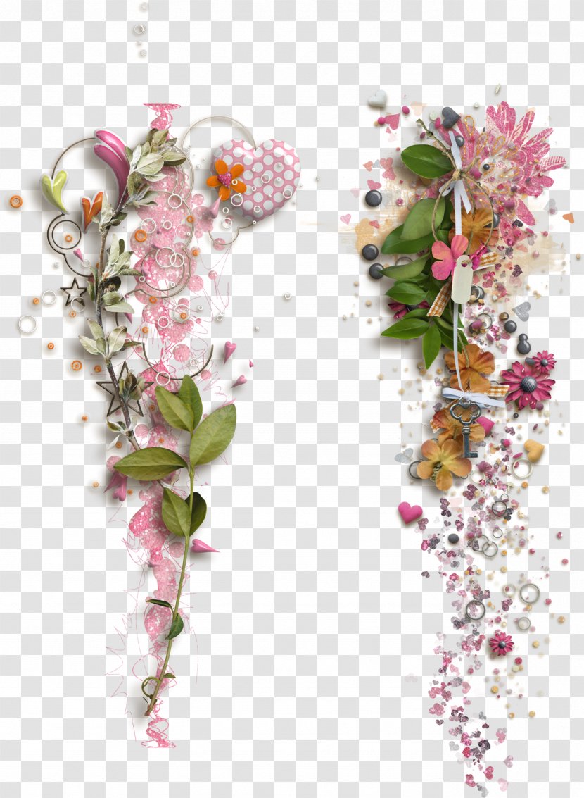 Flower Clip Art - Designer - Pink Floral Background Transparent PNG