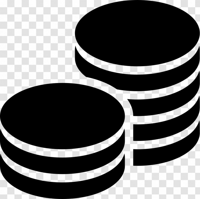 Coin Clip Art - Black And White Transparent PNG