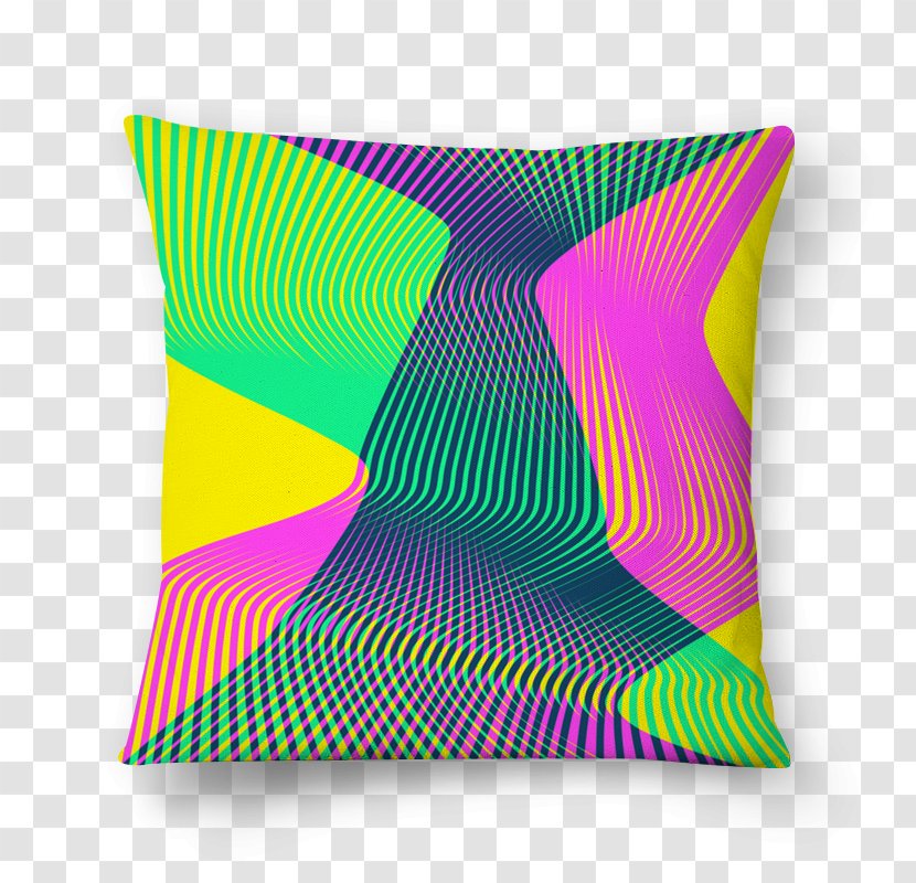 Throw Pillows Cushion Product Design Pattern - Magenta Transparent PNG