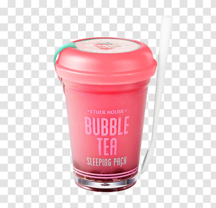 Etude House Bubble Tea Sleeping Pack Green Black - Cosmetics Transparent PNG