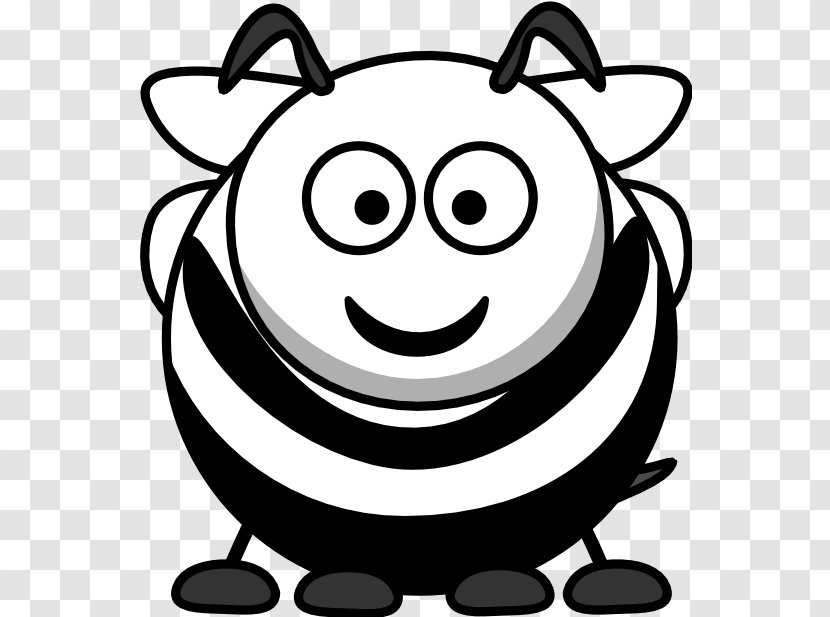 Bumblebee Cartoon Clip Art - Animation - Black And White Graphics Transparent PNG