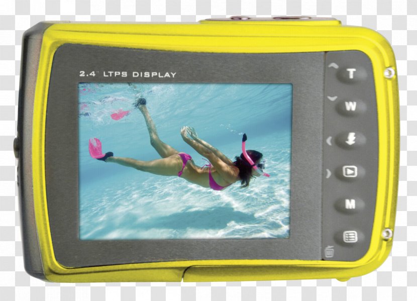 Easypix W1024 Splash Camera Digital Photography Camcorder - Yellow Transparent PNG