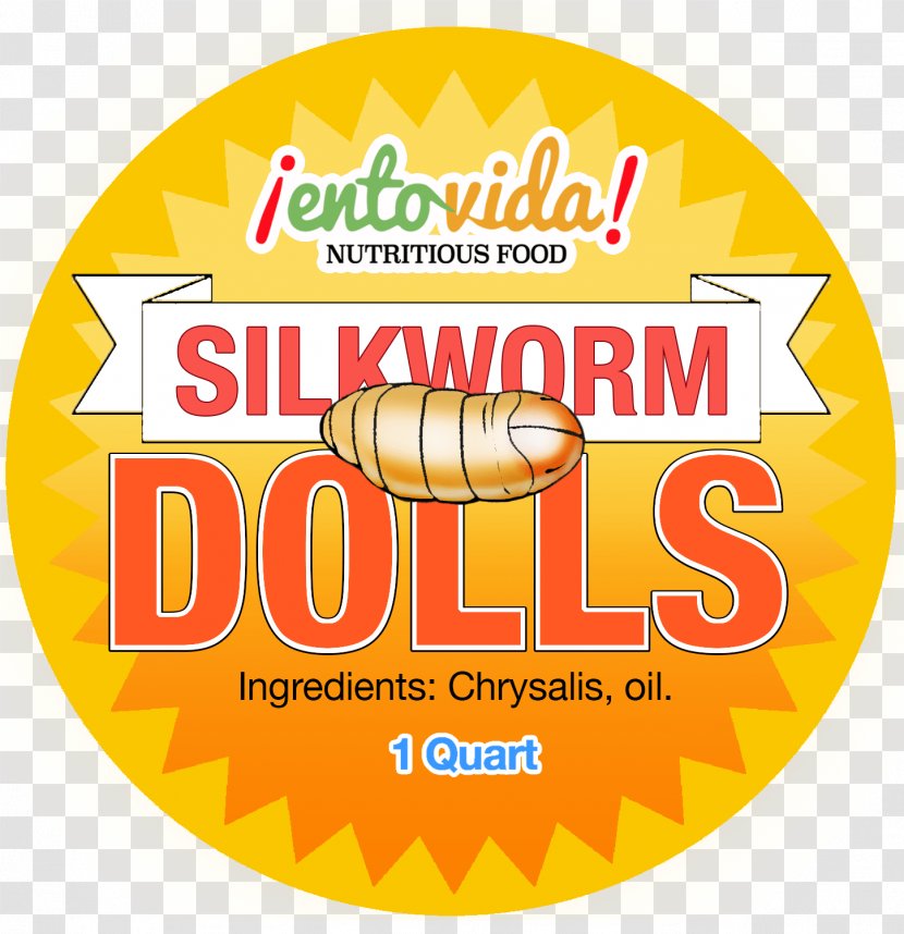 Entomophagy Insect Food Silkworm Cuisine - Label Transparent PNG