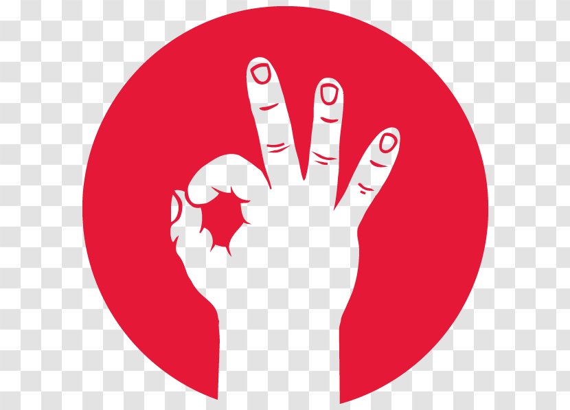 Thumb OK Logo Real Estate Family - Heart - Cartoon Transparent PNG