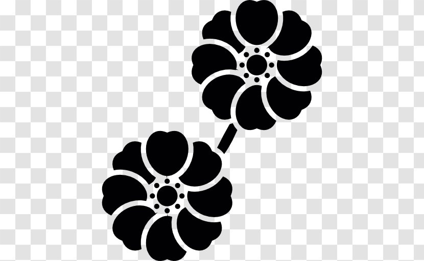 Symbol - Petal - Monochrome Photography Transparent PNG