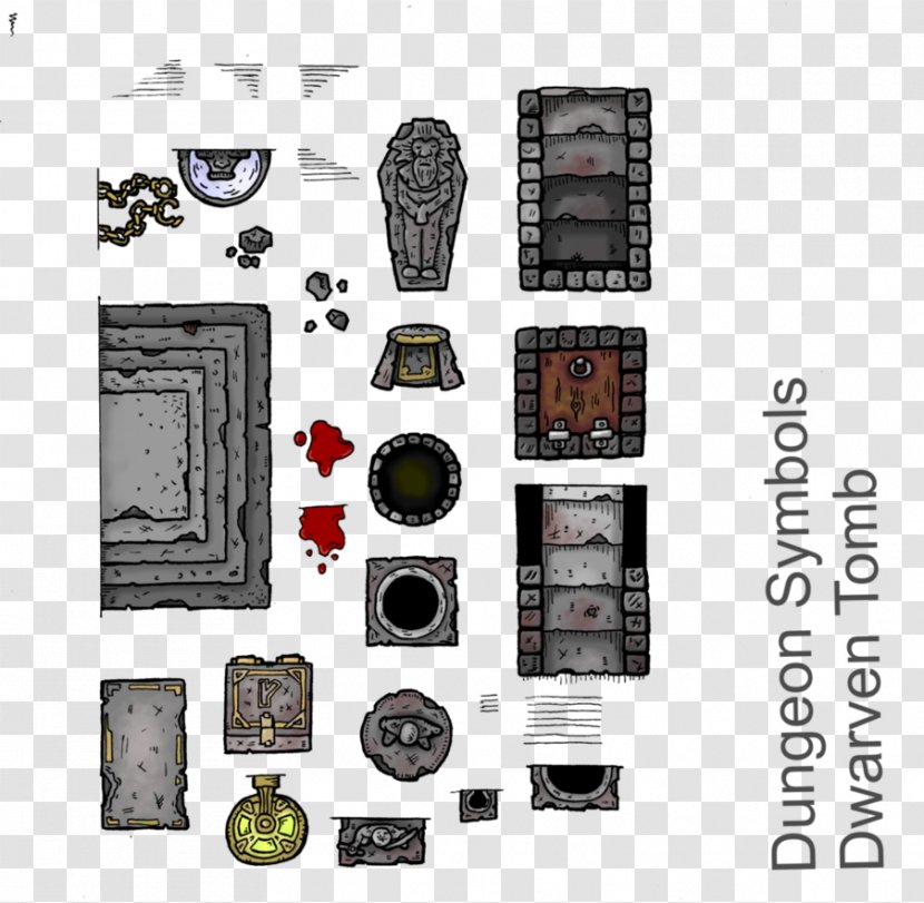 Cartography Symbol Dwarf Role-playing Game - Fantasy - Dungeons Transparent PNG