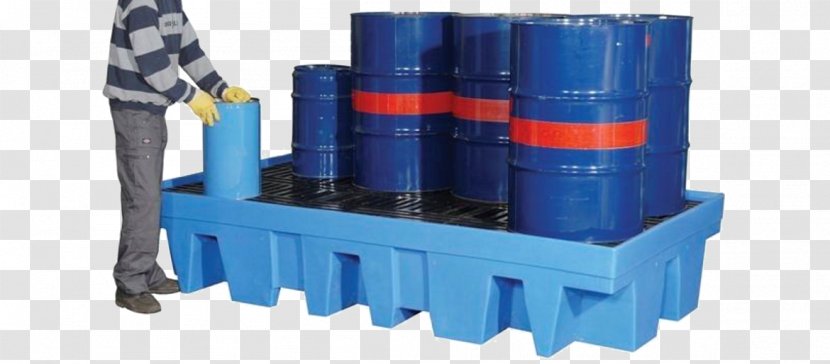 Plastic Bunding Intermediate Bulk Container Spill Pallet - Barrel - Drum Transparent PNG