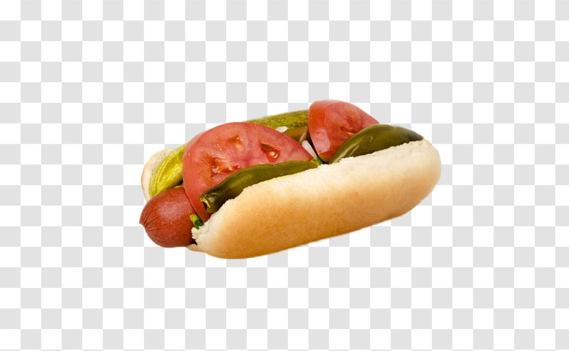 Chicago-style Hot Dog Knackwurst Bockwurst American Cuisine - Beef Hamburger Transparent PNG