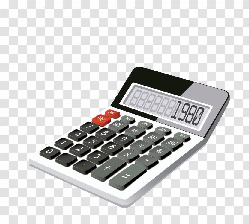 Cost Business Service Health Care - Office Supplies - Vector Black Calculator Teaching Transparent PNG