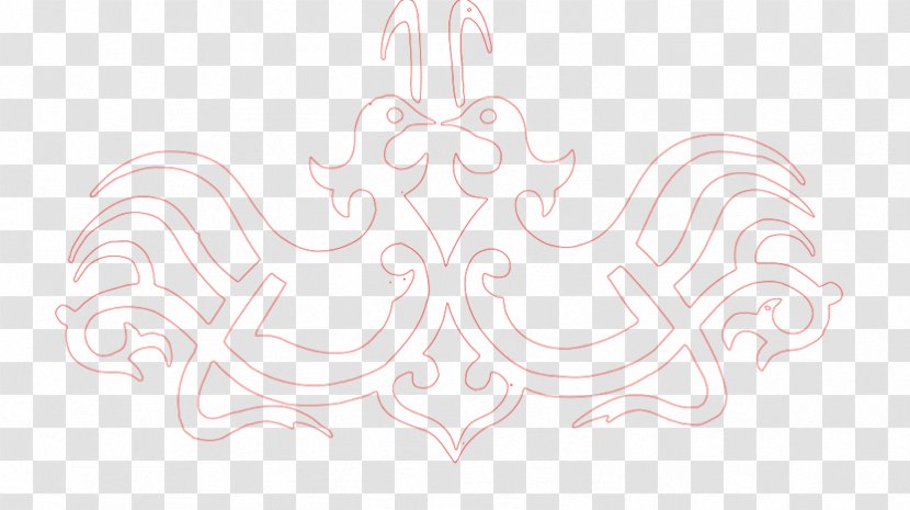 White Angle Pattern - Text - Red Phoenix Transparent PNG