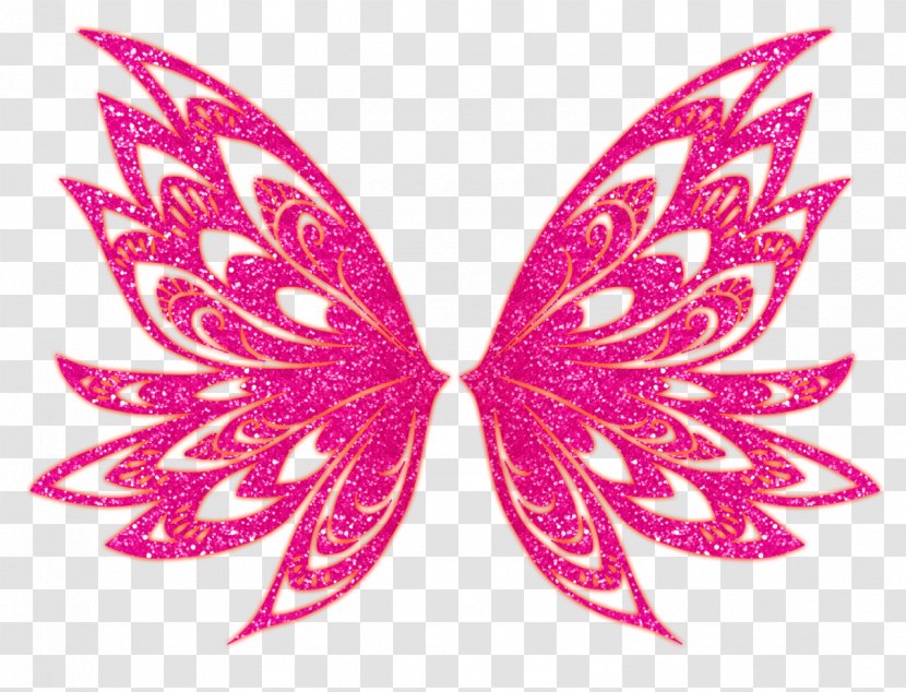 Stella Flora Aisha Musa Bloom - Purple Butterfly Fairy Transparent PNG