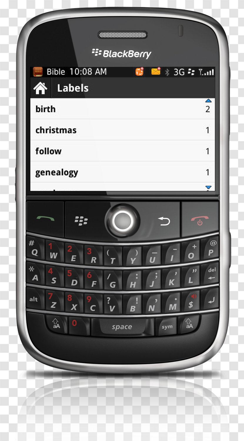 BlackBerry Bold 9000 9700 Pearl Flip 8220 - Electronic Device - Blackberry Transparent PNG