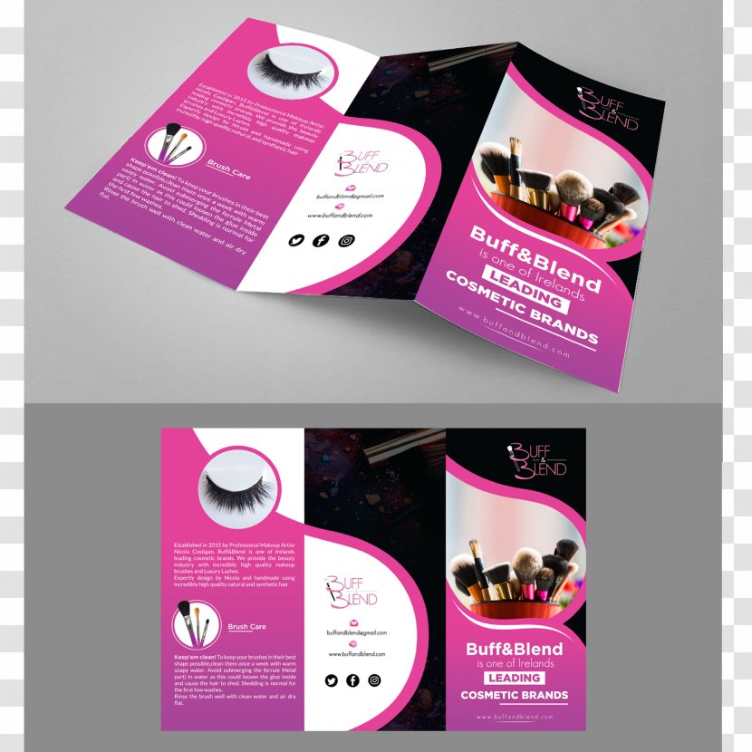 Make-up Artist Cosmetics Makeup Brush Brochure - Advertising - Design Transparent PNG