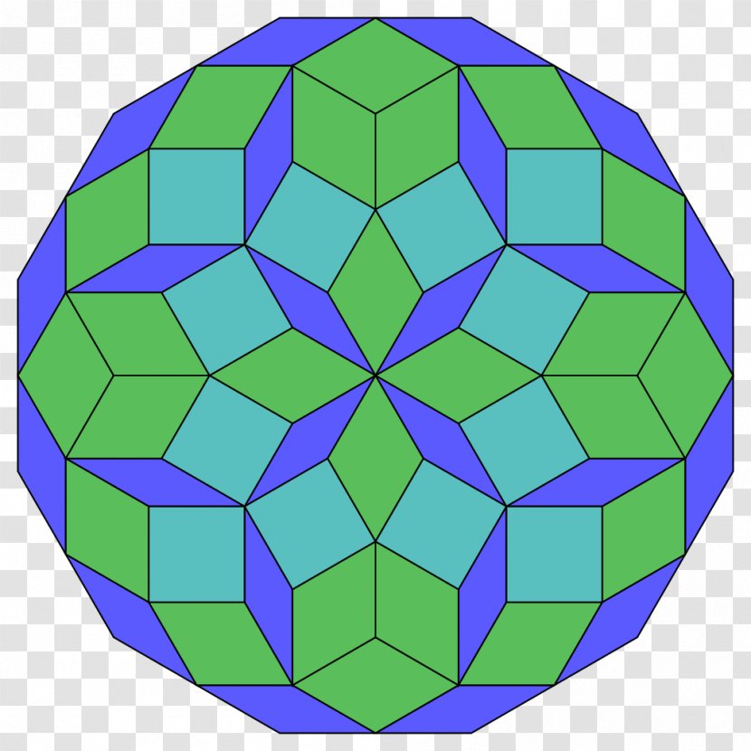 Dodecagon Symmetry Polygon Circle Shape - Green - Parallelogram Transparent PNG