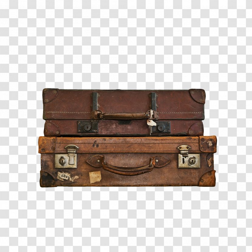 Suitcase Baggage Stock Photography Alamy Leather - Holdall - Old Wooden Toolbox Transparent PNG
