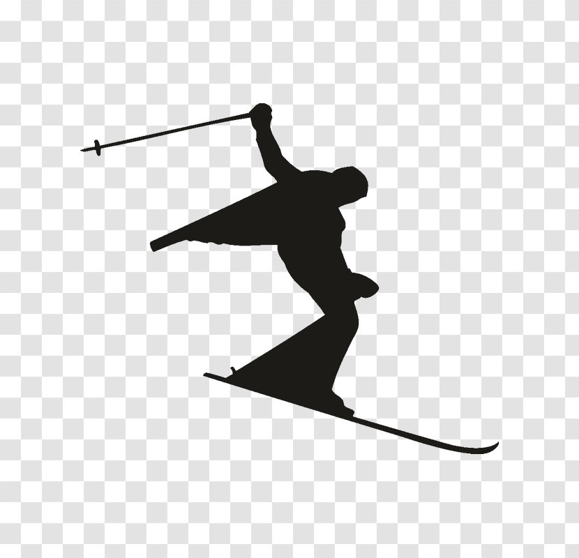 Ski Poles Skiing Sticker Wall Decal Transparent PNG