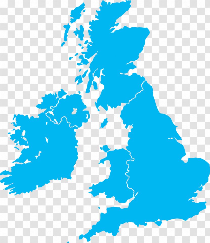 Great Britain British Isles Vector Map - United Kingdom - Uk Transparent PNG