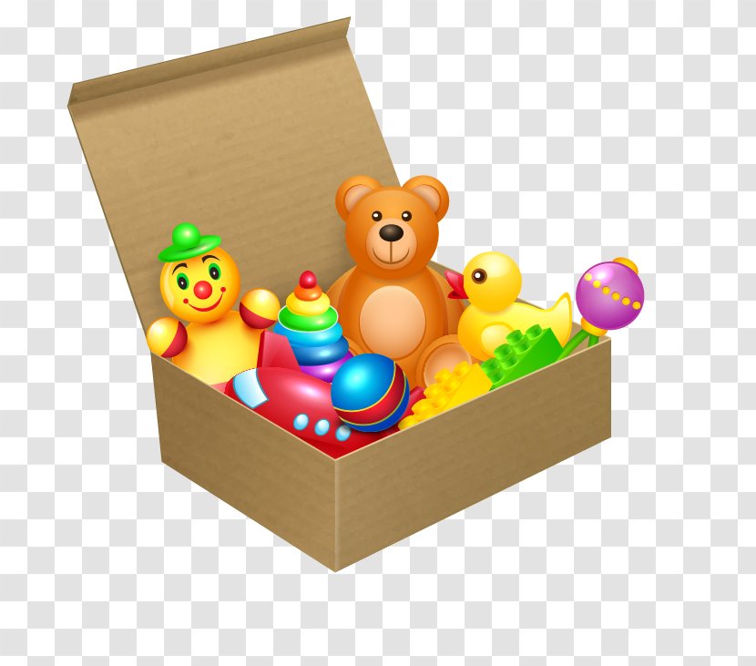Toy Box Illustration - Frame - Taobao Electricity Supplier Baby Products Transparent PNG