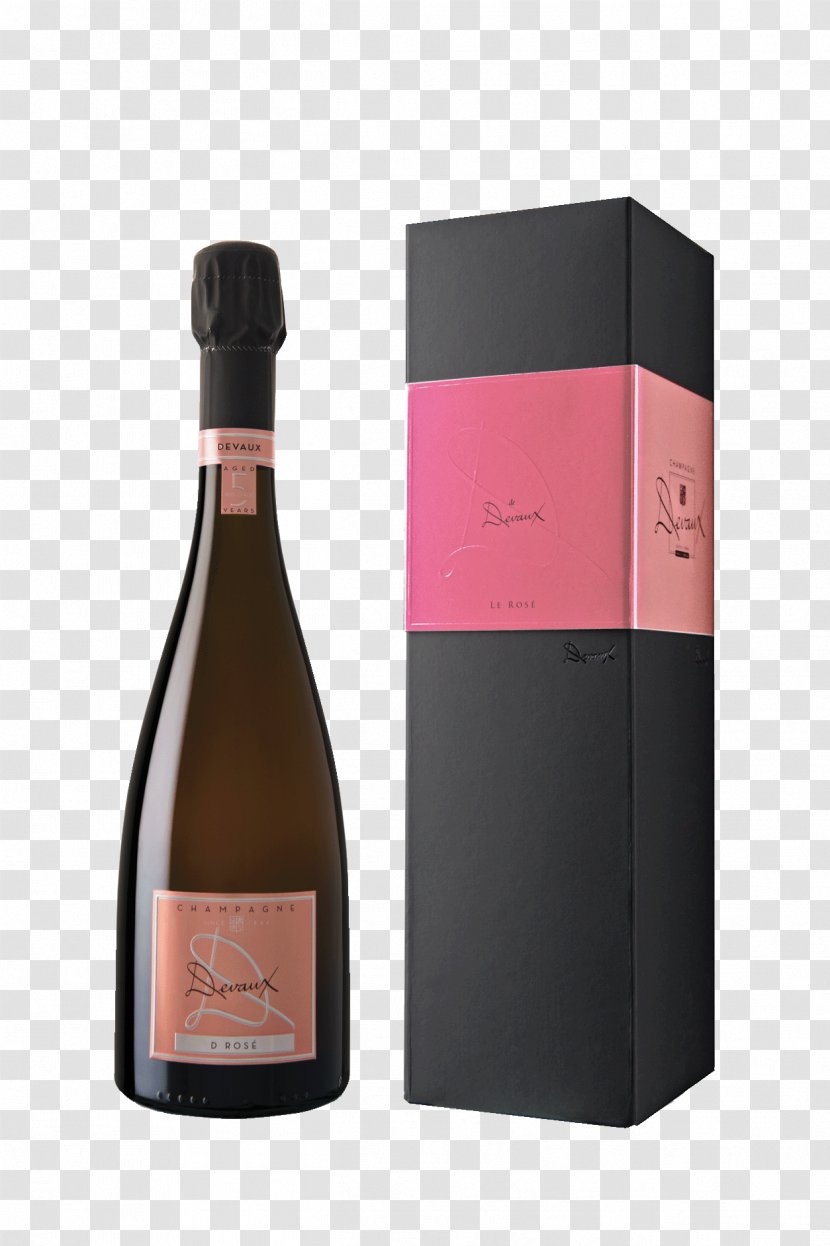 Champagne Rosé Wine Pierre Mignon - Case Transparent PNG
