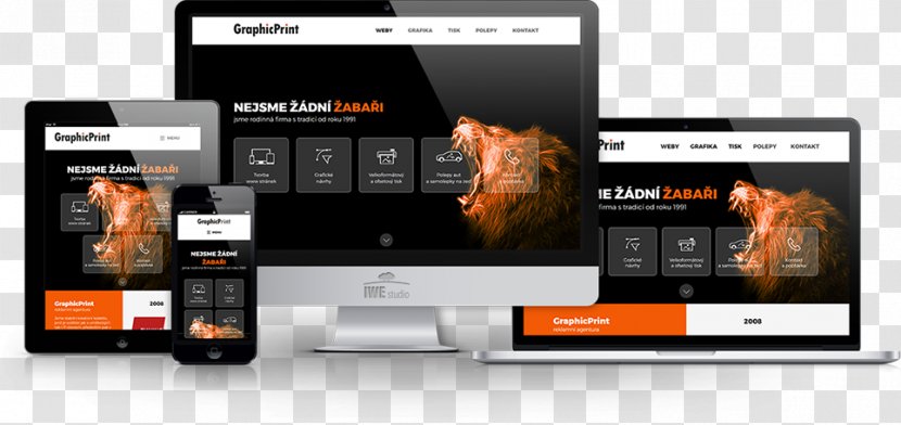 Website Development Responsive Web Design World Wide - Electronics - Print Studio Transparent PNG