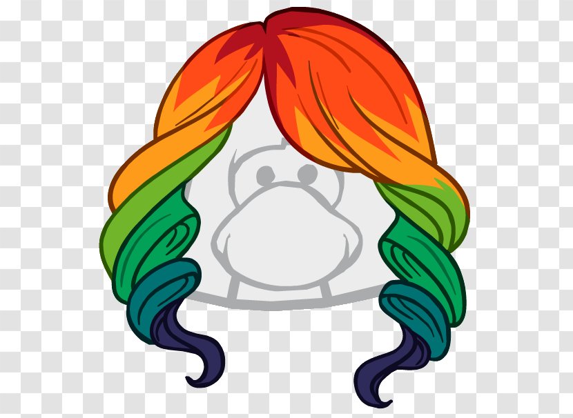 Club Penguin Original T-shirt Clip Art - Black Hair Transparent PNG