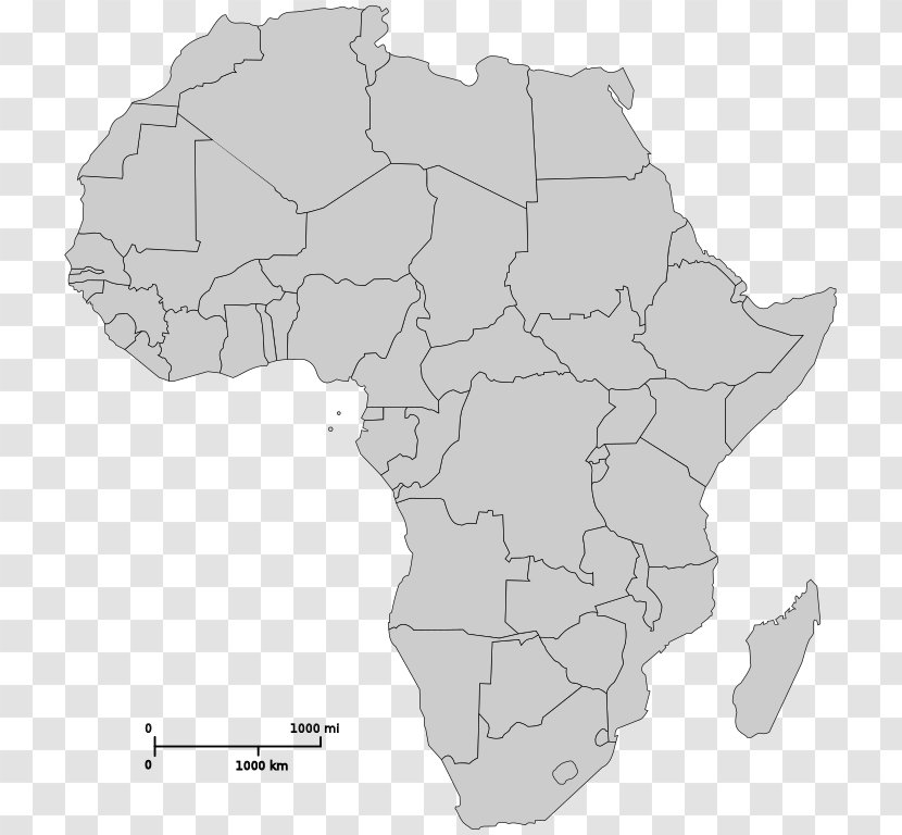 Mali Sahara Blank Map Mapa Polityczna - Africa Transparent PNG