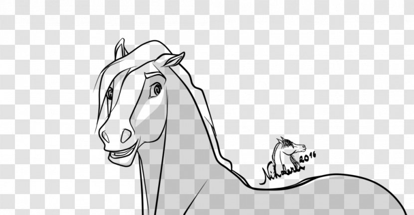 Pony Bridle Mustang Howrse Sketch - Horse Like Mammal - Sprit Transparent PNG