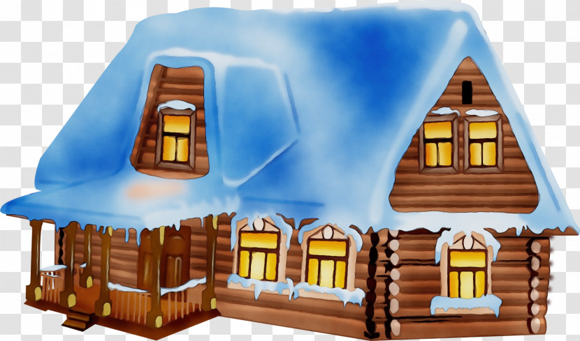 Home House Property Log Cabin Roof Transparent PNG