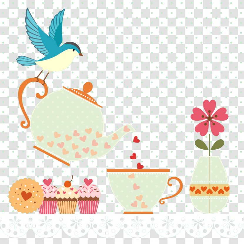 Teacake Tea Room Dessert - Orange - Bird And Cakes Transparent PNG