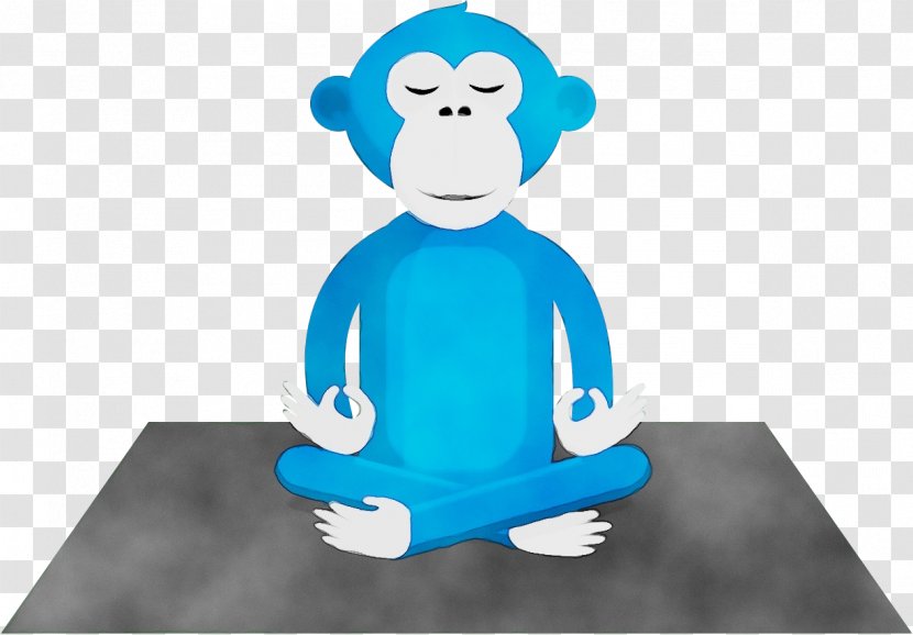 Blue Turquoise Toy Animation Sitting - Paint Transparent PNG