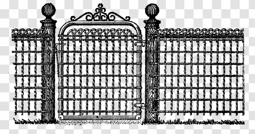 Paper Digital Stamp Scrapbooking Clip Art - Gate - Fence Transparent PNG