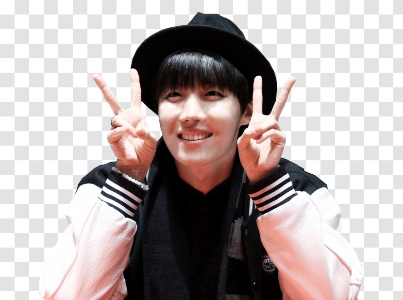 J-Hope BTS K-pop Sticker Microphone - Kpop - V Sign Transparent PNG