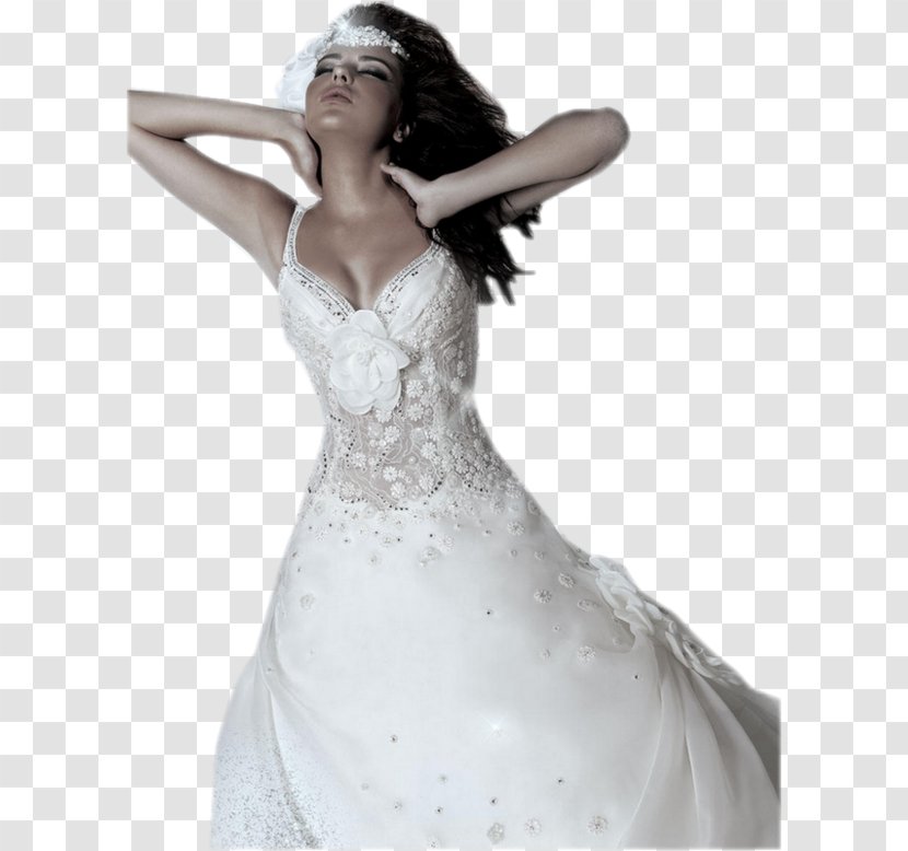 Wedding Dress Bride Painting Marriage Gown - Silhouette Transparent PNG