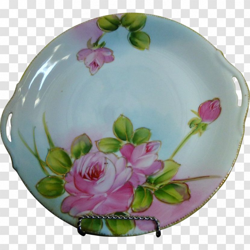 Plate Floral Design Platter Vase Porcelain - Tableware - Hand-painted Cake Transparent PNG