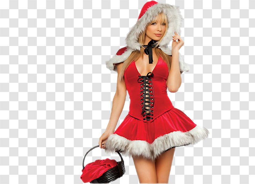 Mrs. Claus Santa Christmas Costume Suit - Tree Transparent PNG