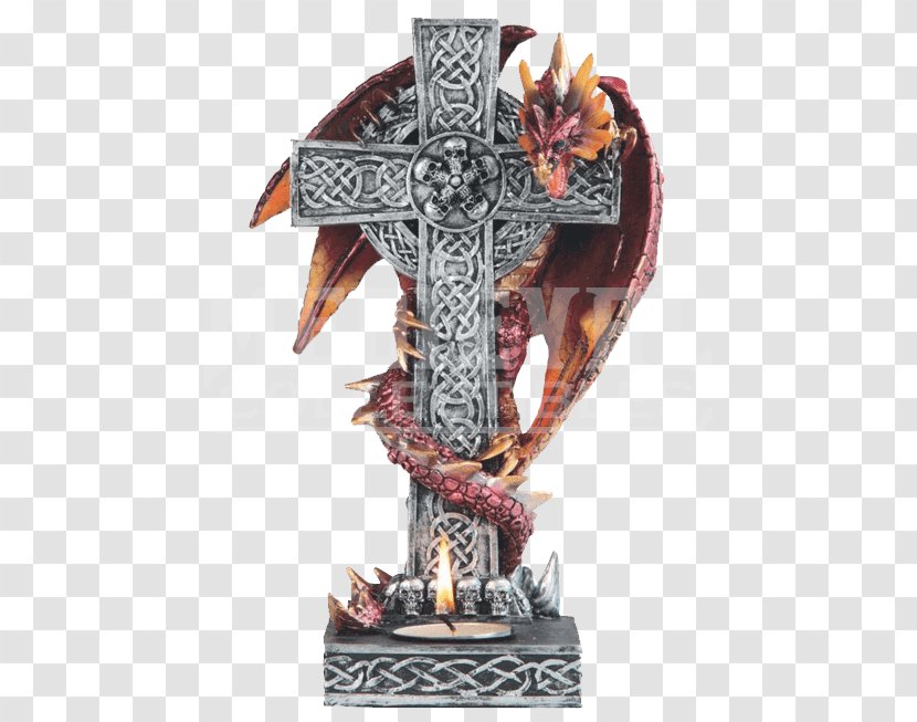 Celtic Cross Statue Dragon Christian Transparent PNG