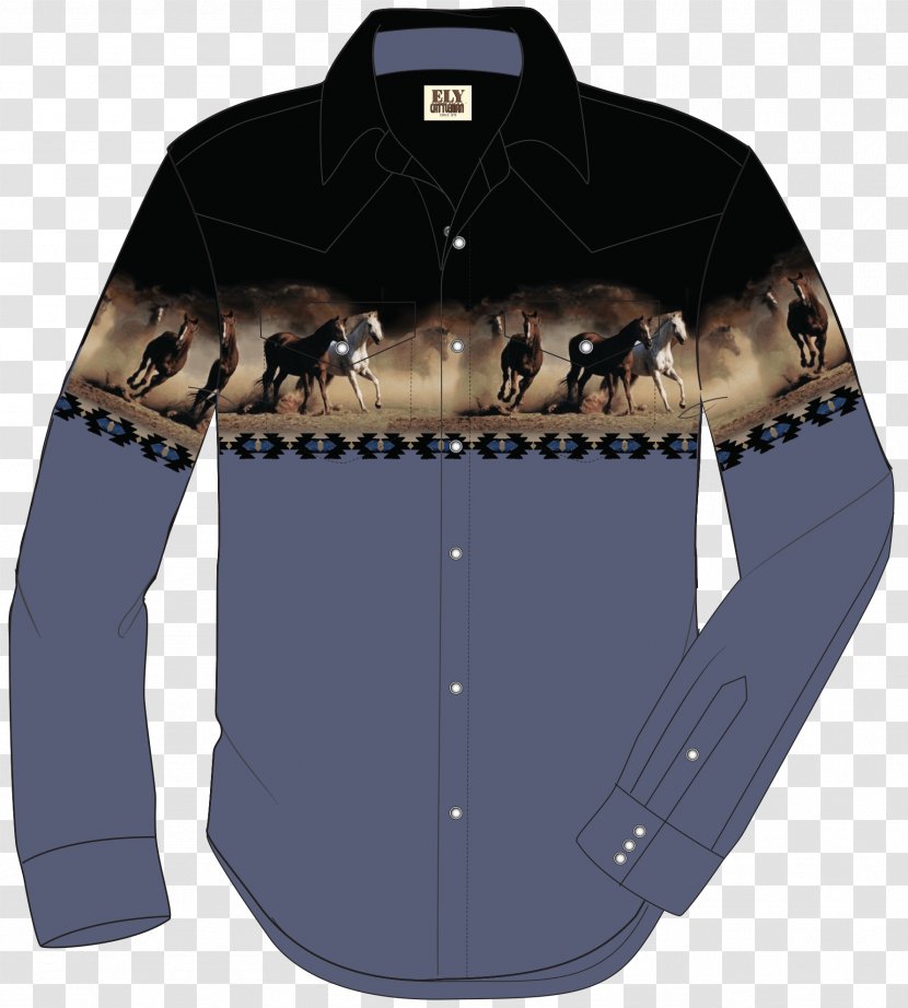 Sleeve Ely And Walker Shirt Denim Printing - Autumn Posters Transparent PNG