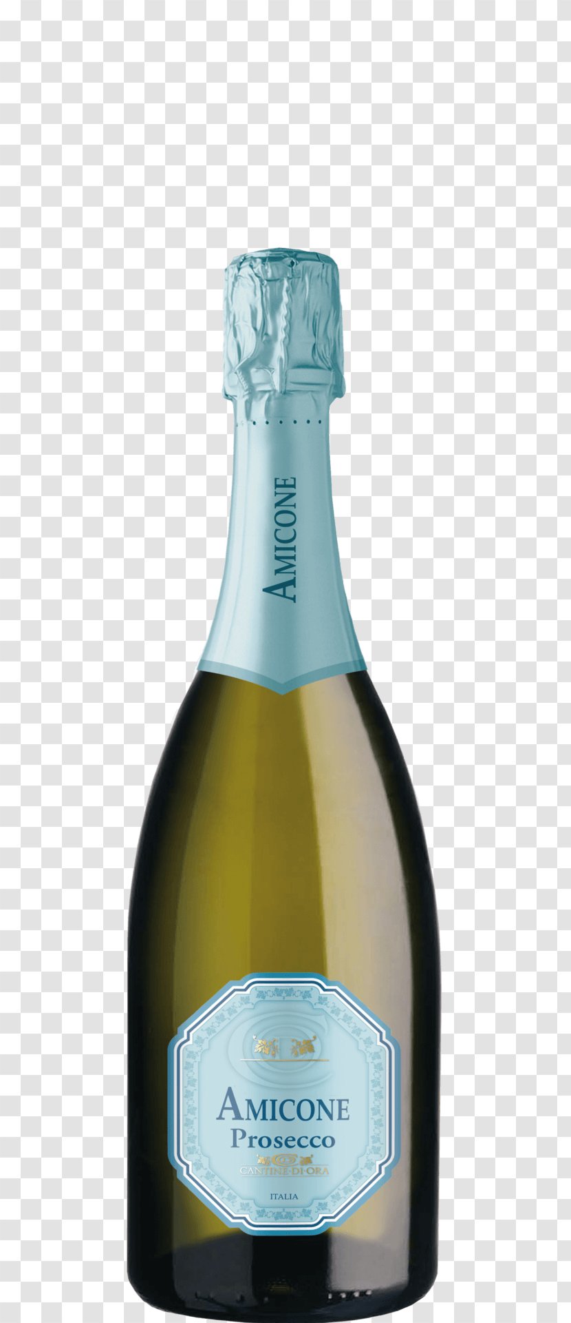 Champagne Prosecco Sparkling Wine White - Glass Bottle Transparent PNG