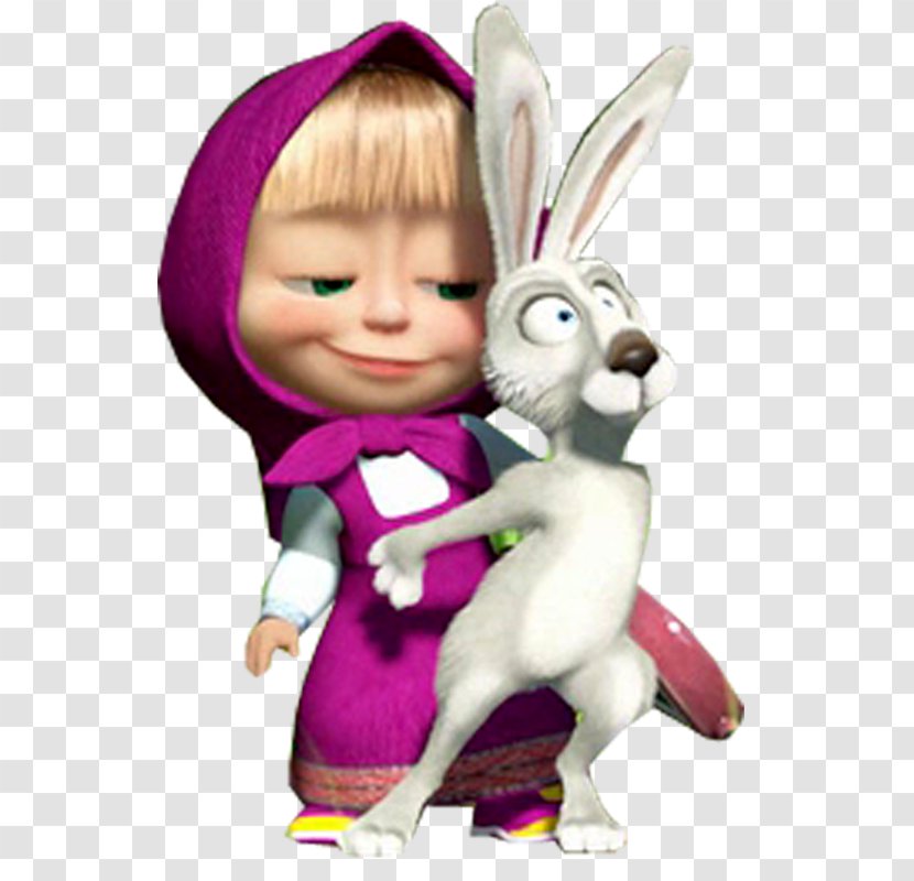 Masha And The Bear - Easter Bunny Transparent PNG