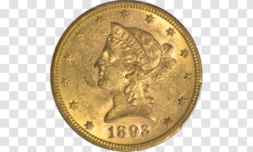 Gold Coin Half Eagle Quarter - Bullion - 50 Fen Coins Transparent PNG