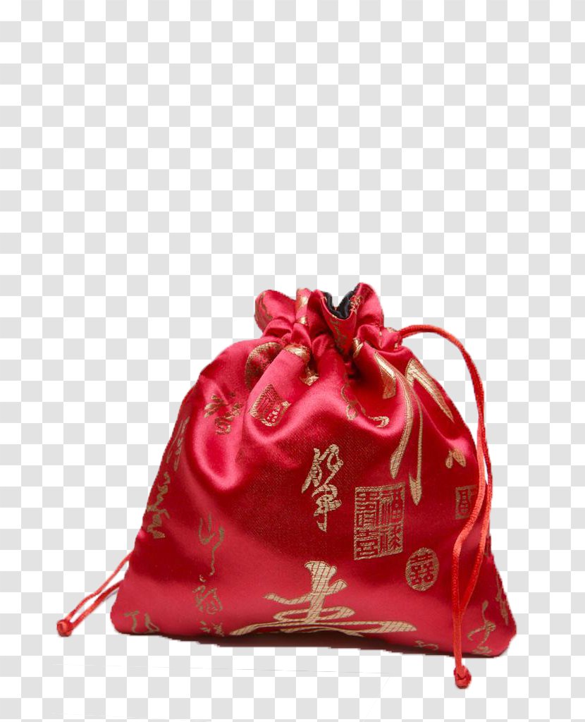 China Handbag Silk Wallpaper - Stock Photography - Red Purse Transparent PNG
