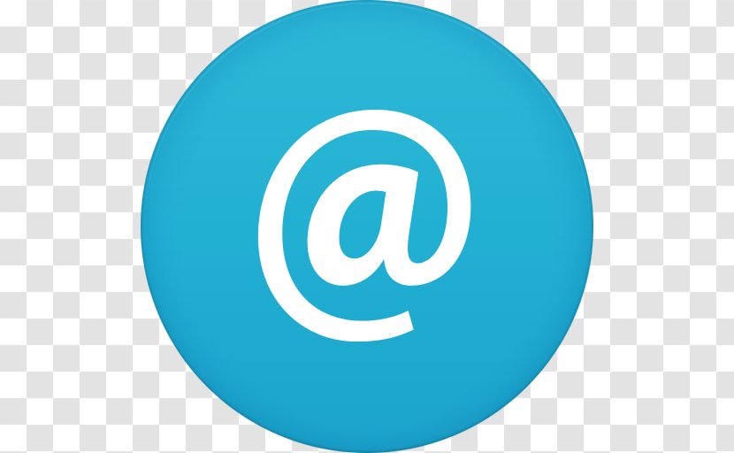 Blue Trademark Text Symbol - Email - At Transparent PNG