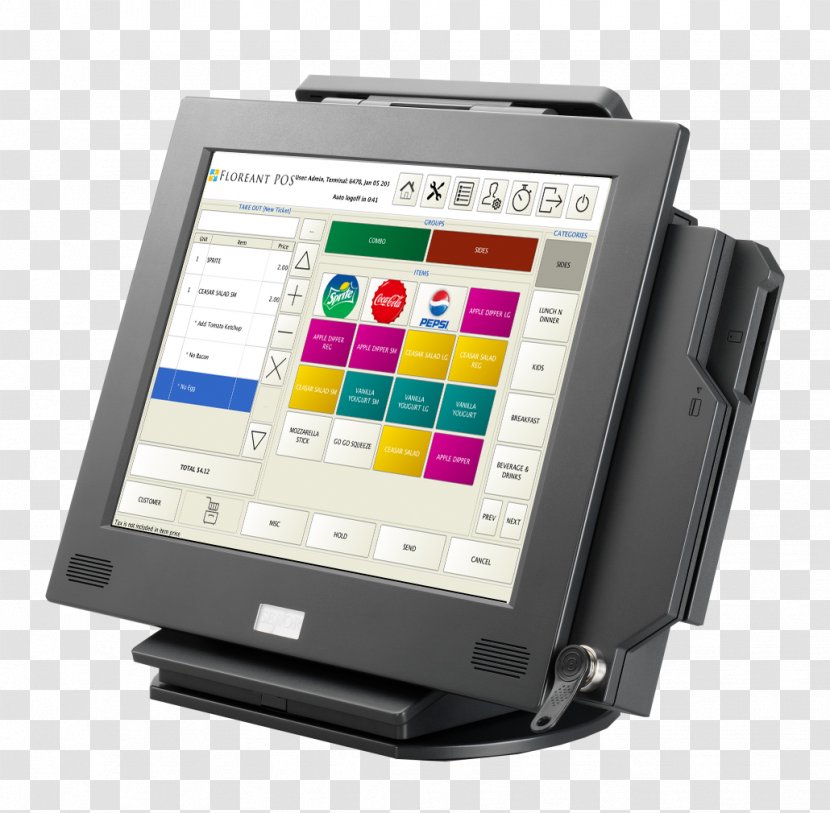 Point Of Sale Cash Register Payment Terminal Display Device System - Pcamerica Llc - Pos Transparent PNG