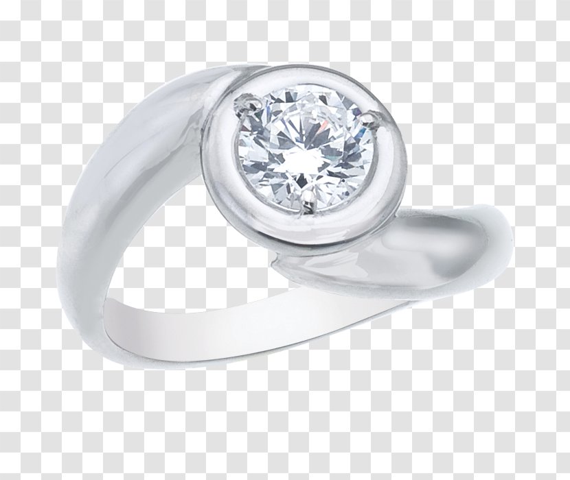 Engagement Ring Jewellery Wedding Gemstone - Marriage Proposal - Round Bezel Transparent PNG