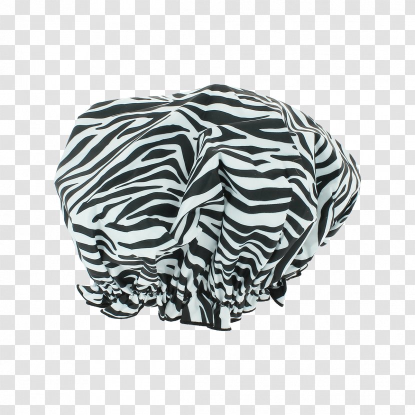 Zebra Animal Print Shower Caps Towel - White - Cap Transparent PNG
