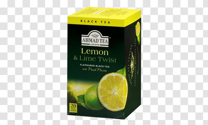 English Breakfast Tea Lemon-lime Drink Ahmad - Lemon Juice - Twist Transparent PNG