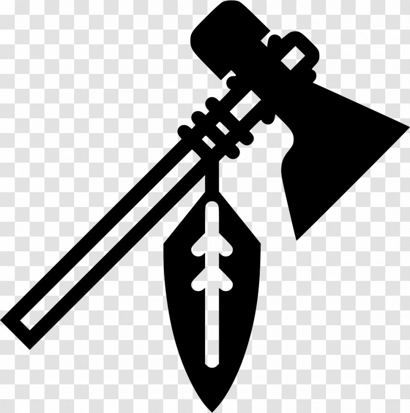 Tomahawk Clip Art - Black And White - Axe Transparent PNG